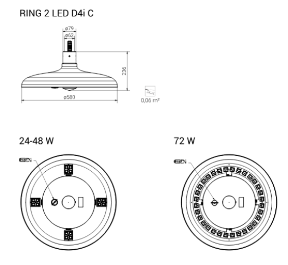 RING 2 LED D4I C