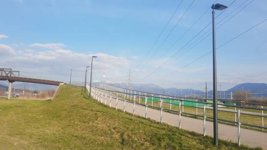 Teplička nad Váhom, osvetlenie cyklocesty