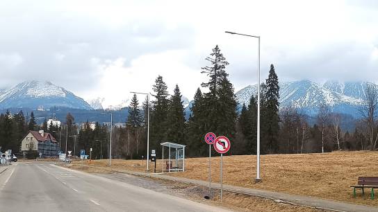 Tatranská Štrba, verejné osvetlenie, stožiare VO