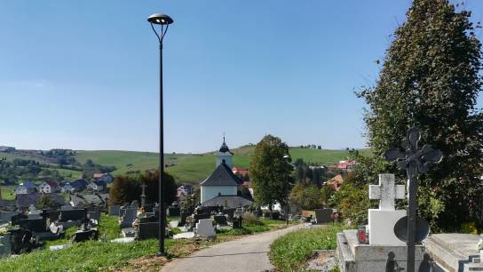 Malatiná - osvetlenie cintorína