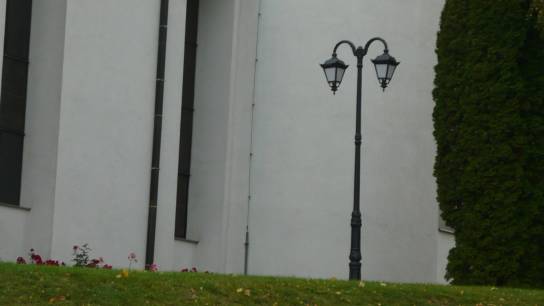 Oravská Polhora - farský kostol, exteriérové osvetlenie