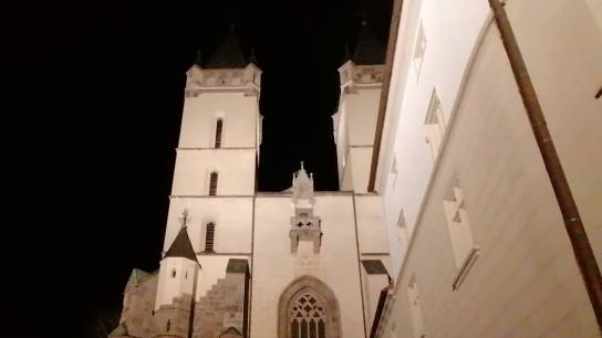 Hronský Beňadik, benediktínsky kláštor, vonkajšie osvetlenie