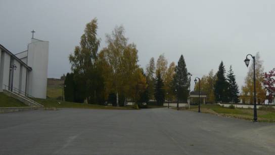 Oravská Polhora - farský kostol, exteriérové osvetlenie