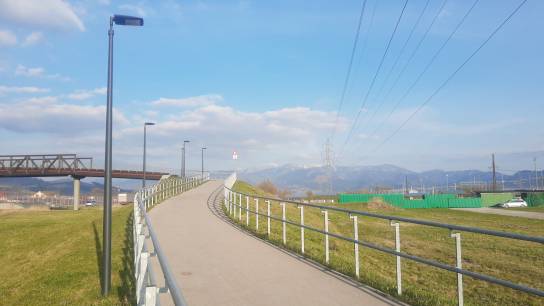 Teplička nad Váhom, osvetlenie cyklocesty